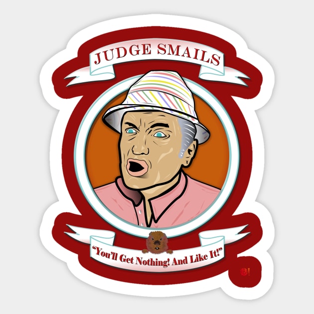 Caddyshack - Judge Smails Sticker by MonkeyBubble